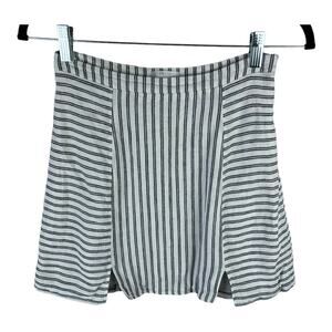 Cooperative Mini Skirt Stripes Linen Blend sz S